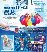 Présentoir de 24 paquets de ballons d'eau-remplissage automatique / Display of 24 packs-Autofil