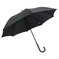 Parapluies noir - manche en bois