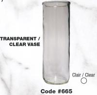 Clair - Vase cylindre en verre / Clear - Cylinder Glass-Container