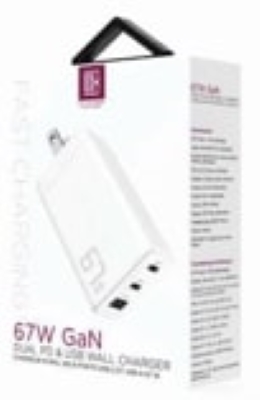 Chargeur mural Triple-1 USB & 2 type-C -Blanc-67W
