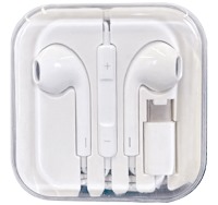 �couteur & micro. avec corde -style Apple-Blanc