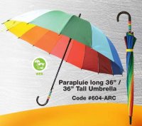 Parapluie long multicolore / Multicolored Long Umbrella