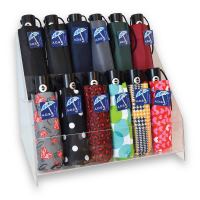 Présentoir de 24 parapluies mini 6po. assortis